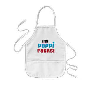 My Poppi Rocks T-shirts and Gifts Kids Apron