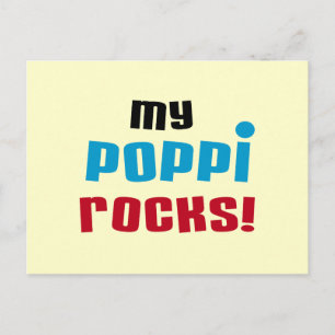 My Poppi Rocks T-shirts and Gifts Postcard