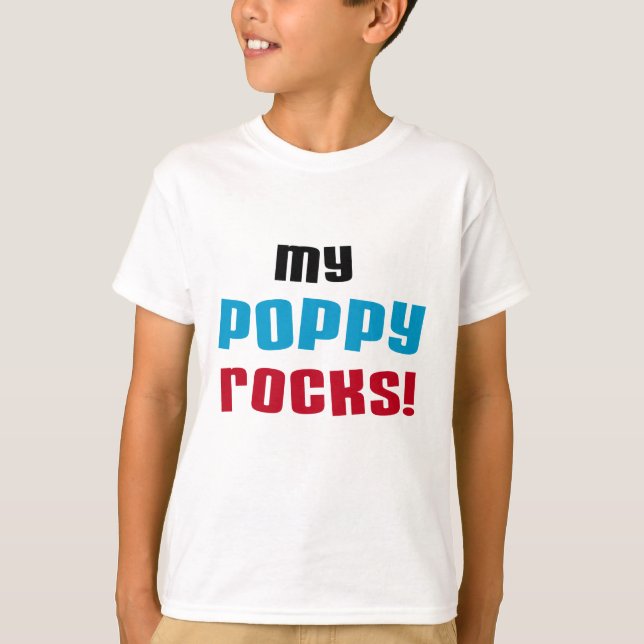 My Poppy Rocks T-shirts and Gifts (Front)