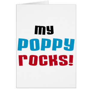 My Poppy Rocks T-shirts and Gifts