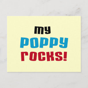 My Poppy Rocks T-shirts and Gifts Postcard
