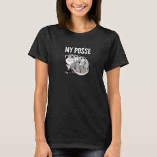 My Posse Mum Opossum With Baby Possums T-Shirt