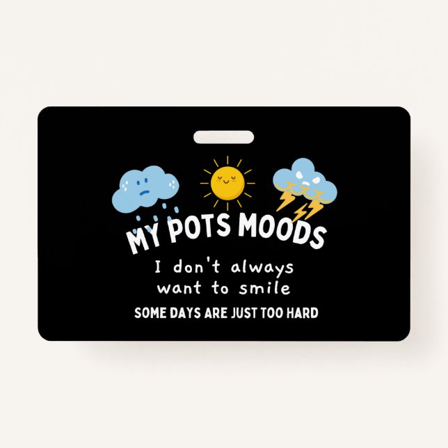 MY POTS MOODS  ID BADGE (Front)