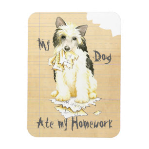 My Powderpuff Ate My Homework Magnet