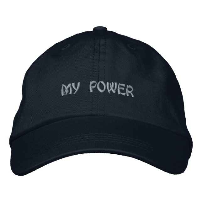 My Power My Confident level Handsome-Hat Cool Embroidered Hat (Front)