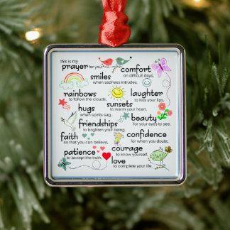 My Prayer For You Blessings Metal Tree Decoration