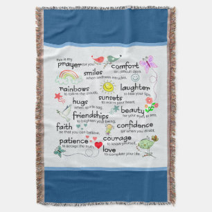My Prayer For You Blessings Throw Blanket