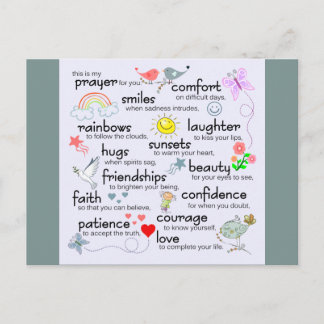 My Prayer For You | Blue Postcard