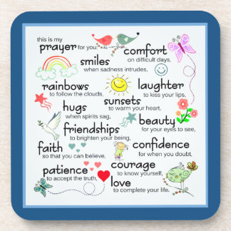 My Prayer For You | Classic Blue Coaster