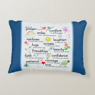 My Prayer For You | Classic Blue Decorative Cushion