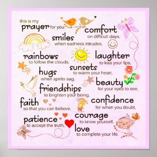 My Prayer For You | Light Pink Poster