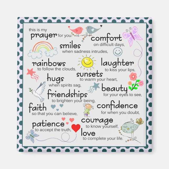 My Prayer For You Magnet (Front)