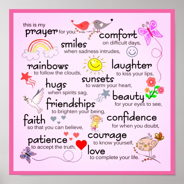 My Prayer For You | Pink Poster (Front)