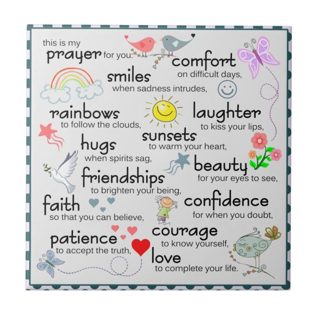 My Prayer For You Tile (Front)