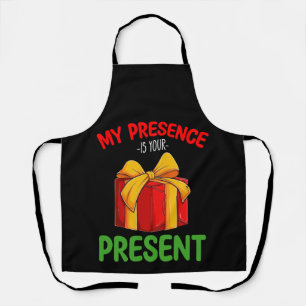 My Presence Is Your Present Family Christmas Apron