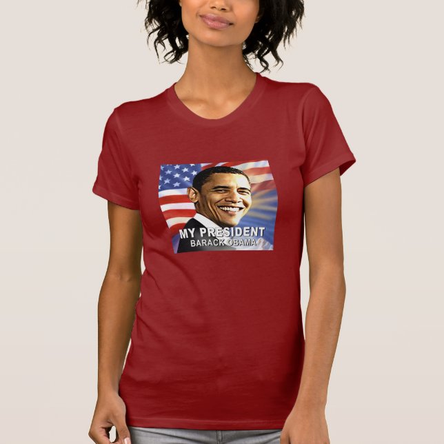 My President Barack Obama (Flag) tshirt (Front)