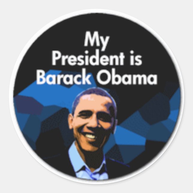 My President Classic Round Sticker (Front)