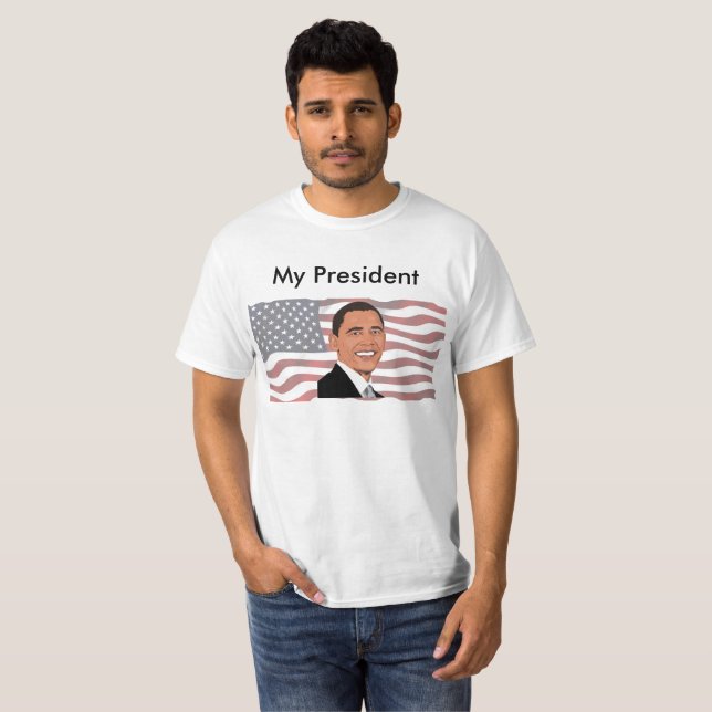 My President, Pro Barack Obama US Flag Shirt (Front Full)
