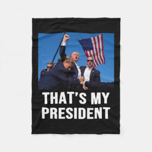My President Trump 2024  Fleece Blanket