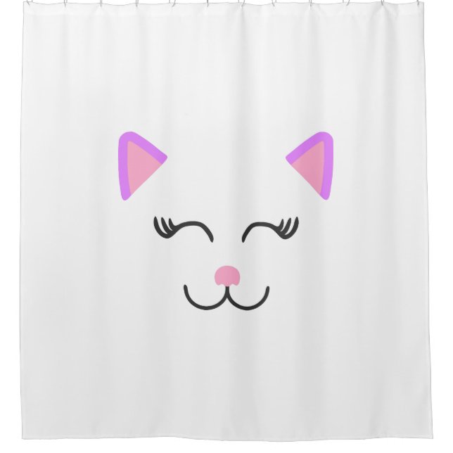 My Pretty Cat Shower Curtain (Front)