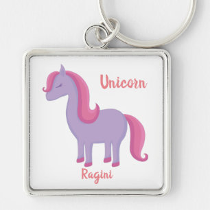 My Pretty Little Unicorn Name Keychain   Ragini