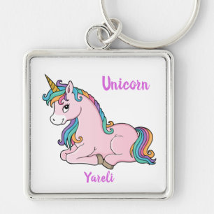 My Pretty Little Unicorn Name Keychain   Yareli