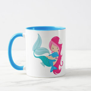 My Pretty Mermaid and Dolphin Mug