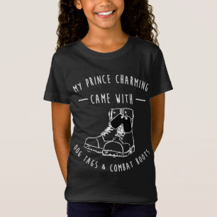 My Prince Charming Funny Military Wife Girlfriend T-Shirt