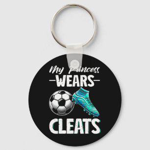 My Princess Wears Cleats Soccer Season Footll Moth Key Ring