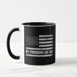 My Pronouns Are Usa Funny Fourth of July  Mug
