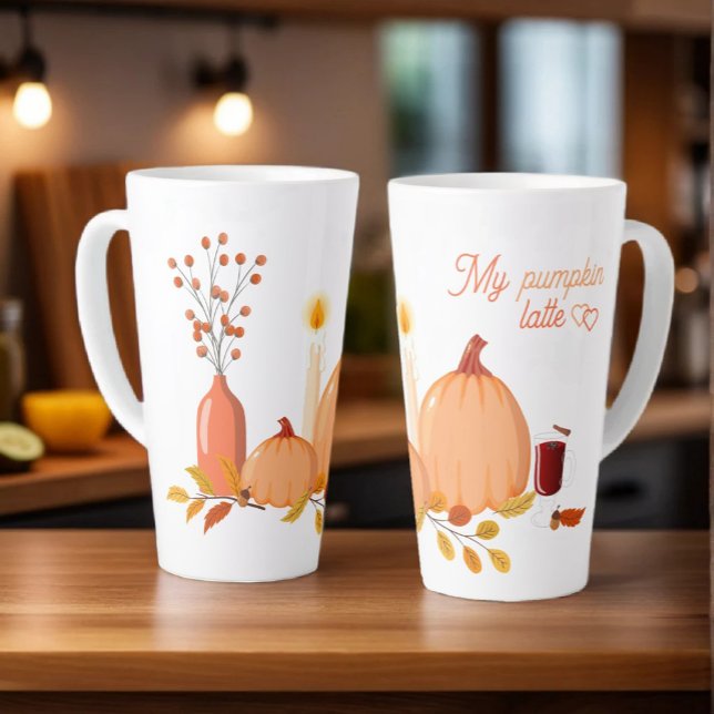 My Pumpkin Latte – Large Thanksgiving Latte Mug (Creator Uploaded)