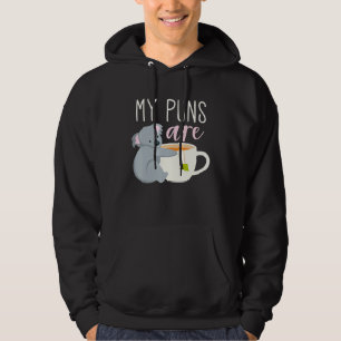 My Puns Are Quality - Koala And Tea Joke Hoodie