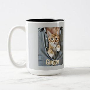 My Purr-fect Cat Dad,  Two-Tone Coffee Mug