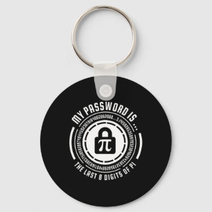 My Pword Is The Last 8 Digits Of Pi Math Mathemati Key Ring