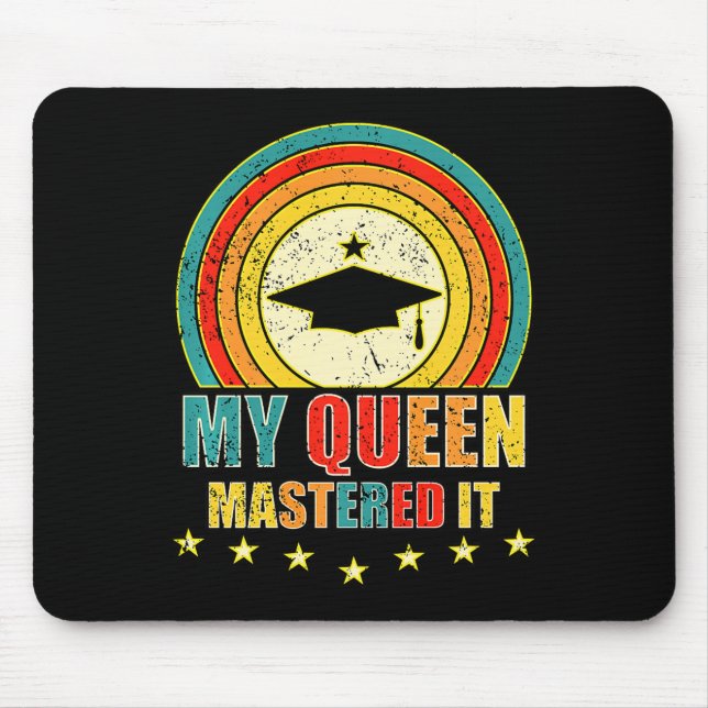 My Queen Mastered It Cl Of 2026 Premium Tri-blend  Mouse Mat (Front)