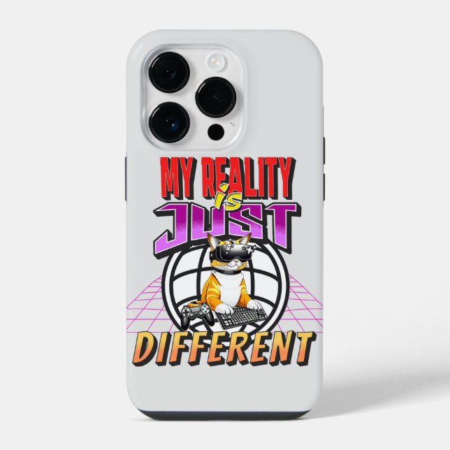 MY REALITY IS JUST DIFFERENT! iPhone CASE (Back)