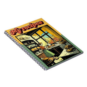 My recipes retro notebook