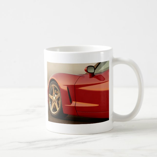 My Red Corvette Coffee Mug (Right)