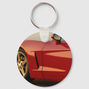 My Red Corvette Key Ring