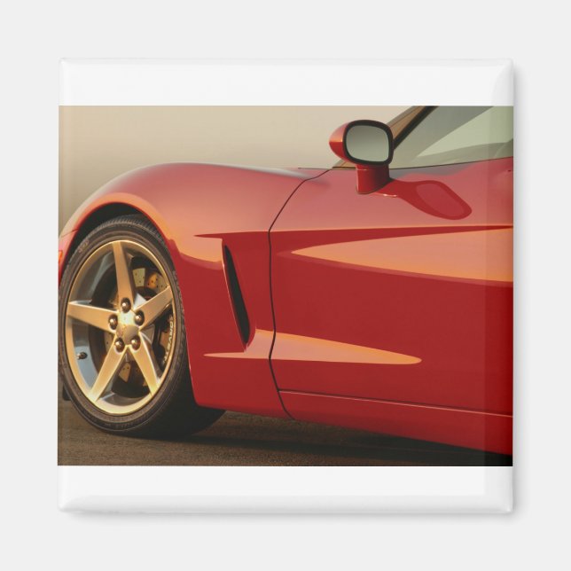 My Red Corvette Magnet (Front)