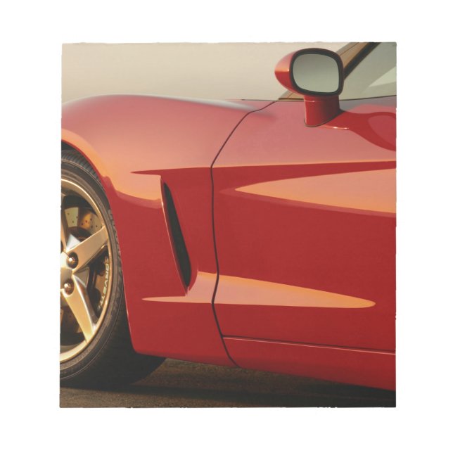 My Red Corvette Notepad (Front)