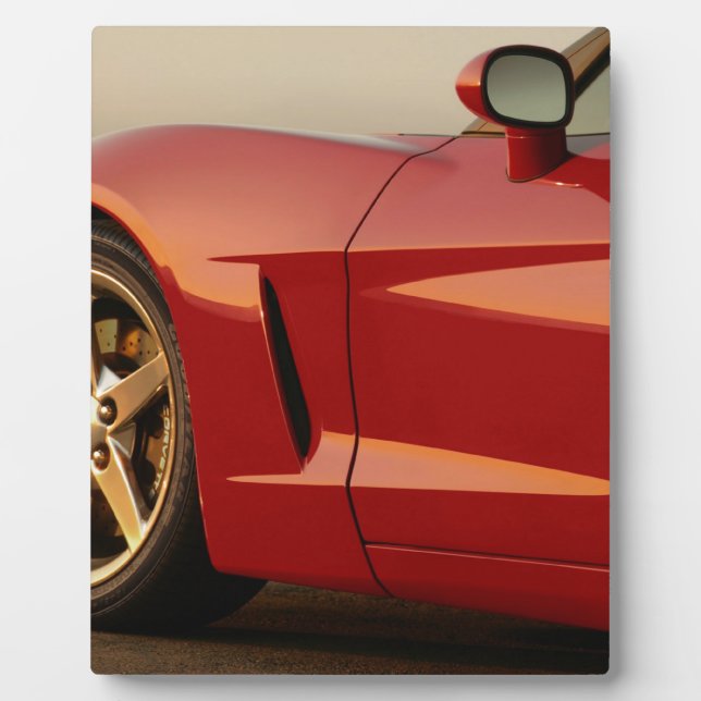 My Red Corvette Plaque (Front)