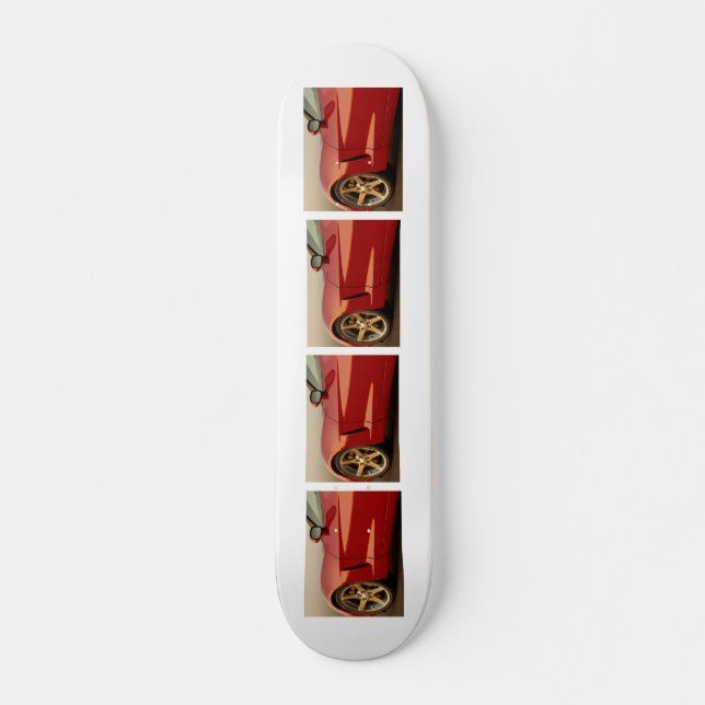 My Red Corvette Skateboard (Front)