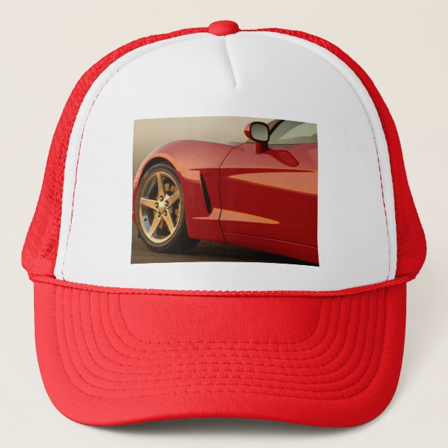 My Red Corvette Trucker Hat (Front)