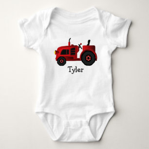 My Red Tractor Too Baby Bodysuit