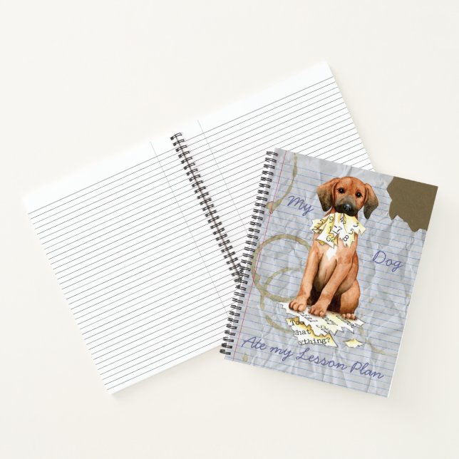 My Redbone Ate my Lesson Plan Notebook (Inside)