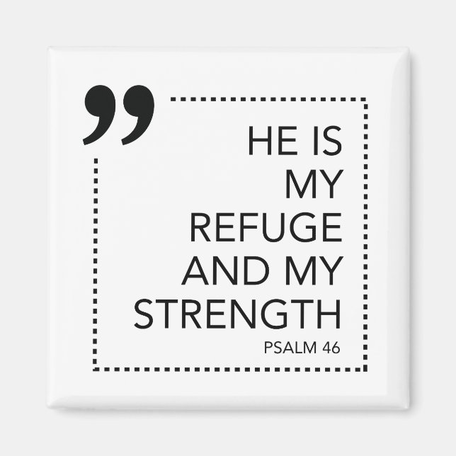 My Refuge and Strength Scripture Promises Scriptur Magnet (Front)