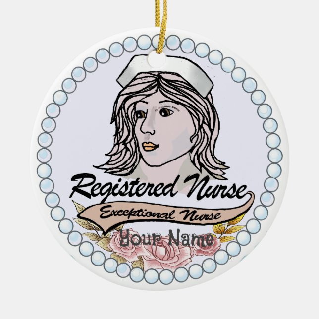 My Registered Nurse Ceramic Tree Decoration (Front)