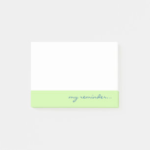 My Reminder Green Border Post-it Notes