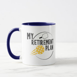 my retirement pickleball sport drinkware mug coffe